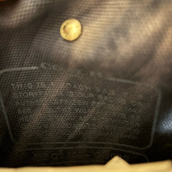 Authentic Coach Tie Dye Midnight Navy Denim Cargo Tote 26 NWT - Picture 6 of 8